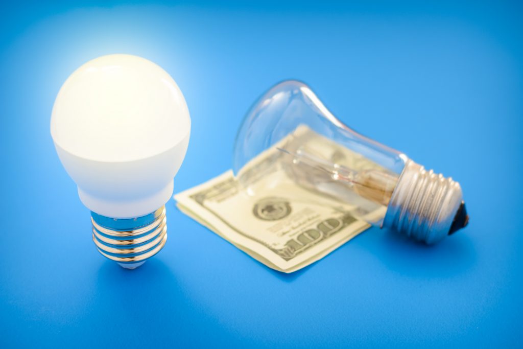 saving money by switching to LED bulbs
